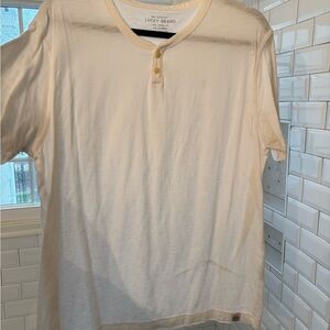 Lucky Brand Men's Short Sleeve Cream Tee